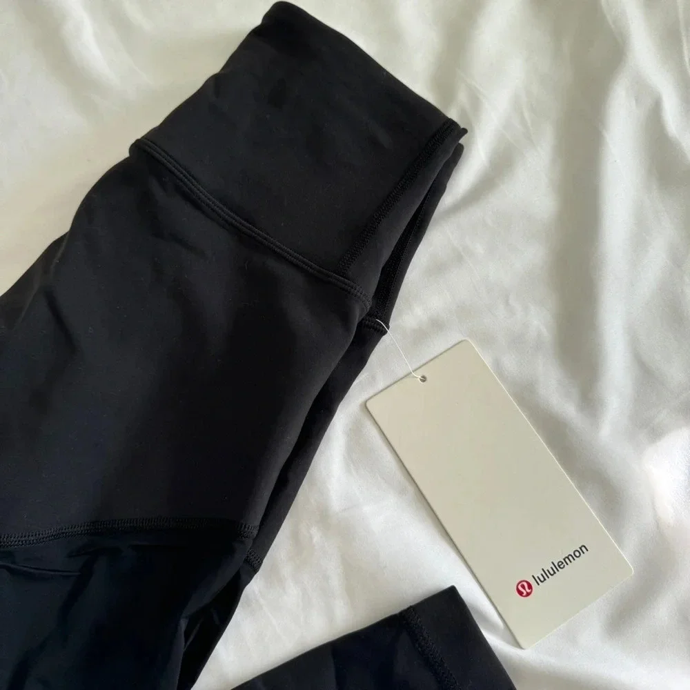 🆕🖤 Lululemon Wunder Train Mesh High Rise Tight 25” Black
